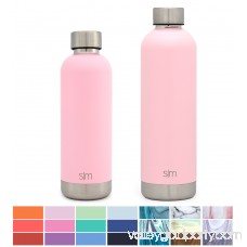Simple Modern 12oz Bolt Water Bottle - Stainless Steel Hydro Kids Flask - Double Wall Vacuum Insulated Reusable Navy Small Metal Coffee Tumbler Leakproof Thermos - Deep Ocean 569664319